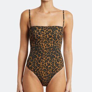 FISCH Sucre One Piece Swimsuit in Painted Leo size L NWT